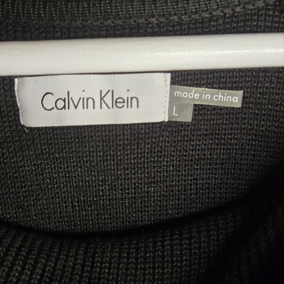 🖤 NWT Calvin Klein Asymmetrical Knit Sweater Dress – Size Large 🖤 - Picture 3 of 6